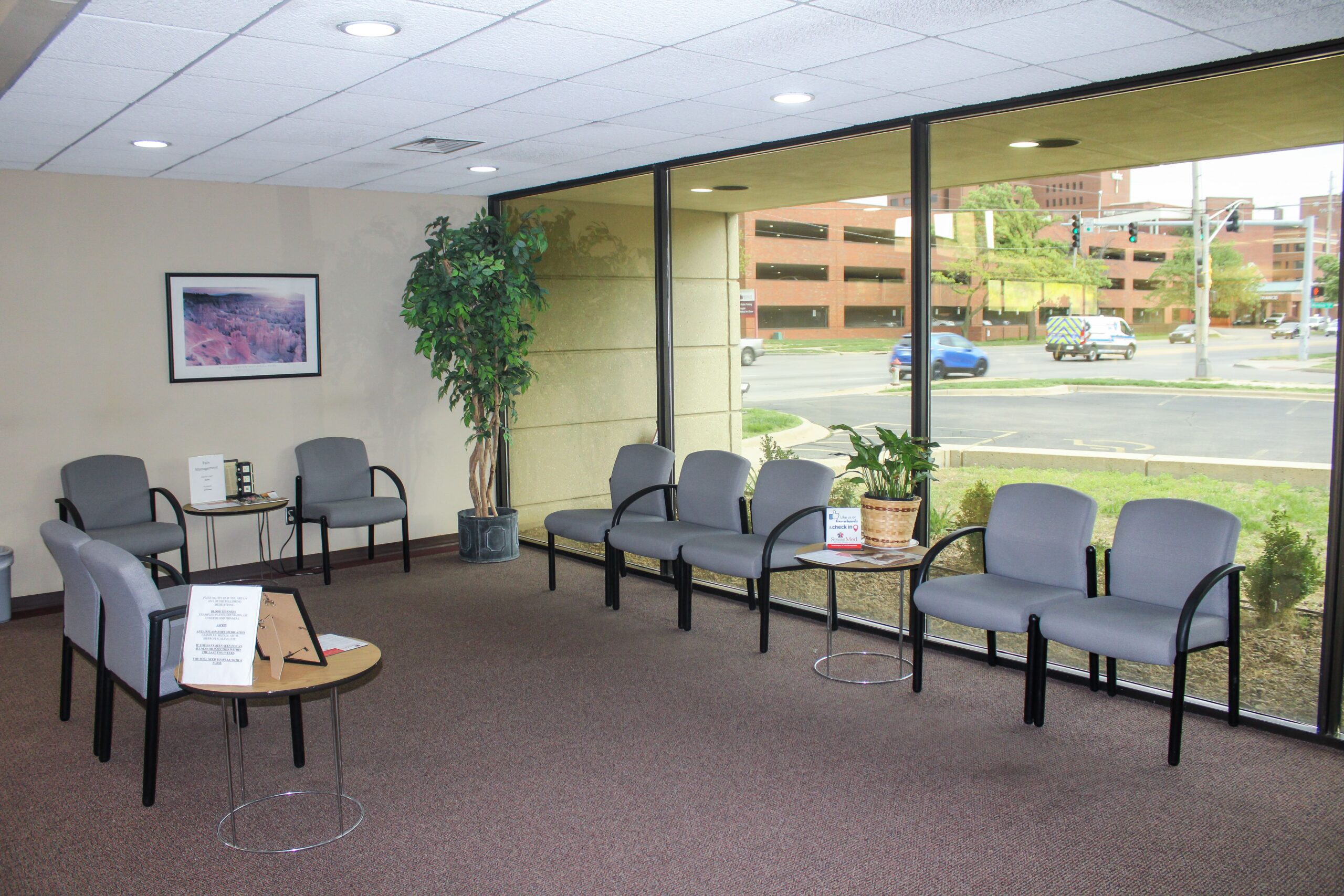 Front lobby at our outpatient surgery clinic